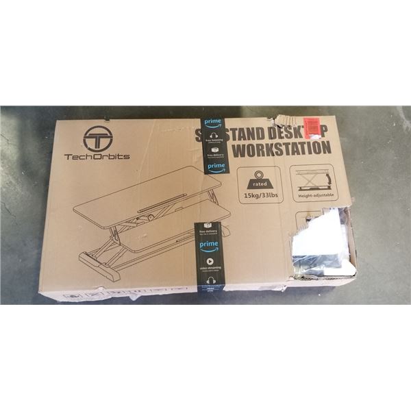 TECHORBITS SIT TO STAND DESKTOP WORKSTATION