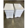 Image 6 : PAIR OF WHITE NIGHT STANDS