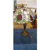Image 1 : LEADED GLASS TABLE LAMP
