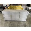 Image 1 : MODERN 3 DRAWER GREY SERVING CABINET