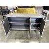 Image 2 : MODERN 3 DRAWER GREY SERVING CABINET