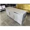 Image 4 : MODERN 3 DRAWER GREY SERVING CABINET