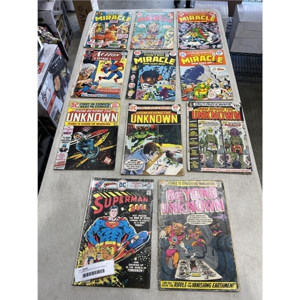 11 VINTAGE ASSORTED 20 CENT COMICS - MOSTLY 1970'S