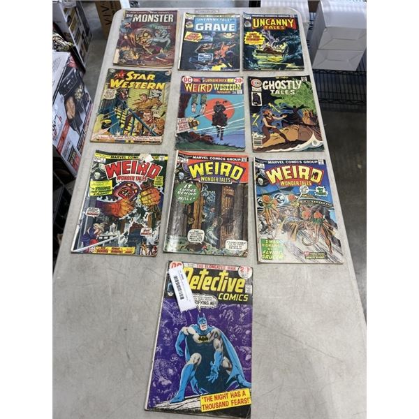 10 VINTAGE ASSORTED 20 CENT COMICS - MOSTLY 1970'S