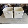 Image 1 : 2 METAL STORAGE BINS