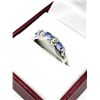 Image 2 : STERLING SILVER NATURAL TANZANITE (0.51CT)  RING, SIZE 8.5, W/A $450.00. TANZANITE IS THE BIRTHSTONE