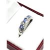 Image 3 : STERLING SILVER NATURAL TANZANITE (0.51CT)  RING, SIZE 8.5, W/A $450.00. TANZANITE IS THE BIRTHSTONE