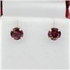 Image 1 : 10KT YELLOW GOLD NATURAL GARNET (2.02CT) EARRINGS, W/A $700.00. GARNET IS THE BIRTHSTONE FOR JANUARY