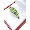 Image 2 : STERLING SILVER NATURAL PERIDOT (2.73CT) RING, SIZE 7,  W/A $750.00. PERIDOT IS THE BIRTHSTONE FOR A