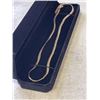 Image 3 : NEW 18K GOLD PLATED 5.0MM SERPENTINE NECKLACE 20" LONG