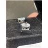 Image 4 : NEW S925 2.0CT SIMULATED DIAMOND (CZ) HEART EARRINGS, MOUNTED IN 925 STERLING SILVER W/ WHITE GOLD O