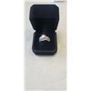 Image 1 : NEW S925 1.0CT SIMULATED DIAMOND (CZ) RING SET, SIZE 8 MOUNTED IN 925 STERLING SILVER W/ WHITE AND 1