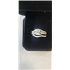 Image 2 : NEW S925 1.0CT SIMULATED DIAMOND (CZ) RING SET, SIZE 8 MOUNTED IN 925 STERLING SILVER W/ WHITE AND 1