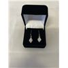 Image 2 : 1.00 CT TW GRA CERTIFIED ROUND BRILLIANT CUT MOISSANITE STONES VVS D COLOR SET IN TEAR DROP EARRING 