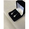 Image 3 : 1.00 CT TW GRA CERTIFIED ROUND BRILLIANT CUT MOISSANITE STONES VVS D COLOR SET IN TEAR DROP EARRING 