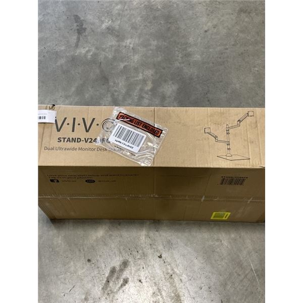 VIVO DUAL ULTRAWIDE MONITOR DESK STAND