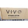 Image 3 : VIVO SIT TO STAND DUAL MONITOR DESK MOUNT WORKSTATION