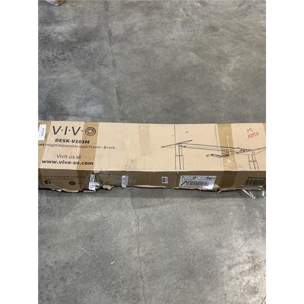 VIVO CRANK HEIGHT ADJUSTIBLE DESK FRAME BLACK