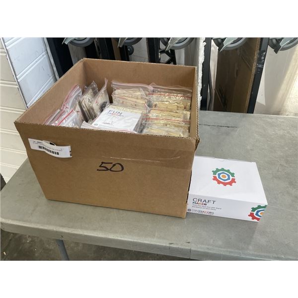 50 NEW FUN MAKER CROSS FIRE KITS AND GLUE GUN STAND W/ 20 STICKS