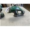 Image 4 : BLUE MOUNTAIN POTTER ANIMAL FIGURES - SWAN, DOLPHIN, FISH, AND 2 SEALS