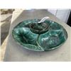 Image 2 : BLUE MOUNTAIN POTTERY SERVING TRAY W/ LIDDED DIP BOWL