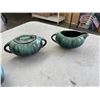 Image 4 : BLUE MOUNTAIN POTTER COFFEE SET - CREAM, SUAGR, COFFEE POT, AND 2 MUGS