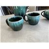 Image 5 : BLUE MOUNTAIN POTTER COFFEE SET - CREAM, SUAGR, COFFEE POT, AND 2 MUGS