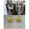 Image 1 : 2 ANTIQUE OIL LAMPS W/ SHADES