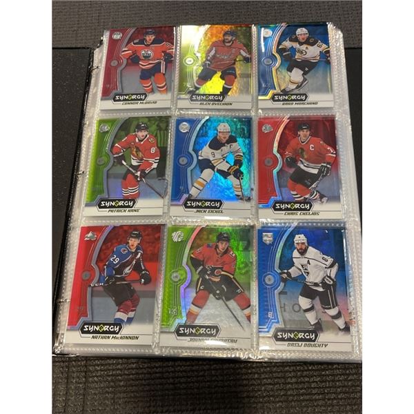 BINDER OF HOCKEY CARDS