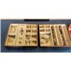 Image 2 : LARGE JEWELLERY BOX W/ CONTENTS AND 2 EARRING AND NECKLACE SETS