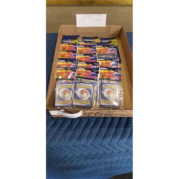 17 PACKS OF UNOPENED POKEMON CARDS - 200 CARDS TOTAL
