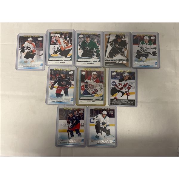 10 UPPER DECK YOUNG GUNS HOCKEY CARDS