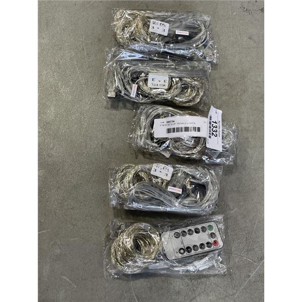 5 NEW SETS OF TWINKLE LIGHTS
