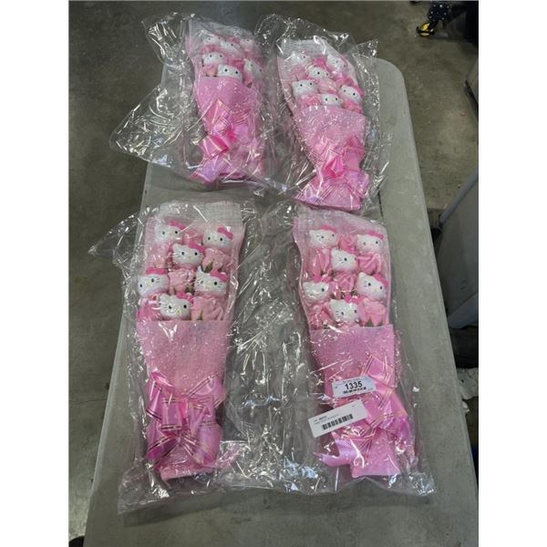 4 NEW TEDDY BOUQUETS