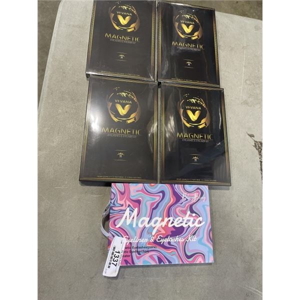 5 NEW SETS OF MAGNETIC EYELASH KITS