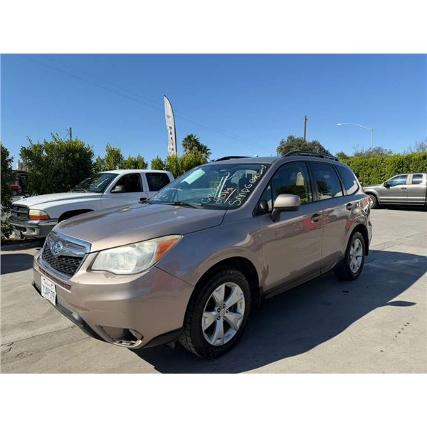 SUBA FORESTER  2014 O/S-T SMOG-2 DAYS