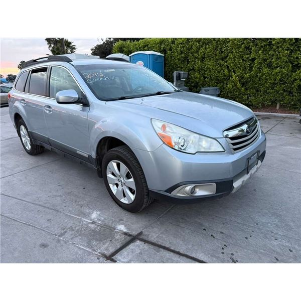 SUBA OUTBACK 2012 APP DUP/T-15 DAYS