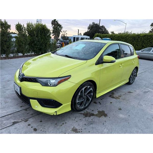 TOYT SCION IM 2016 APPT/DUP-T SMOG-15DAYS