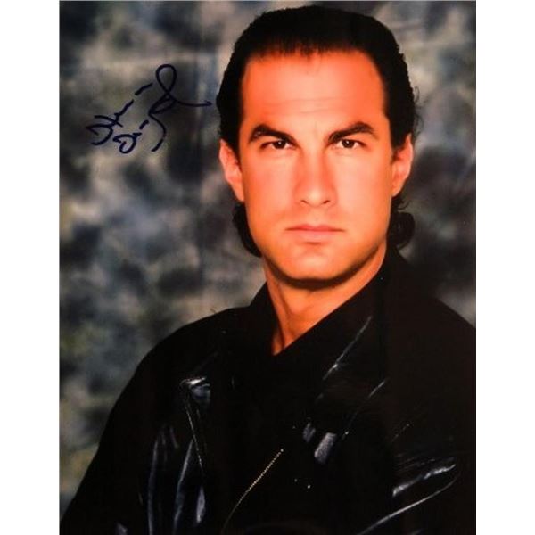 Above The Law Steven Seagal signed portrait photo