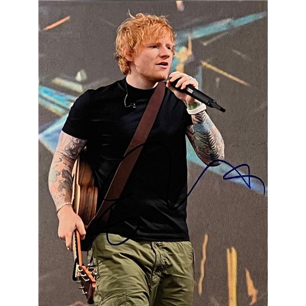 Musician Ed Sheeran Signed Photo