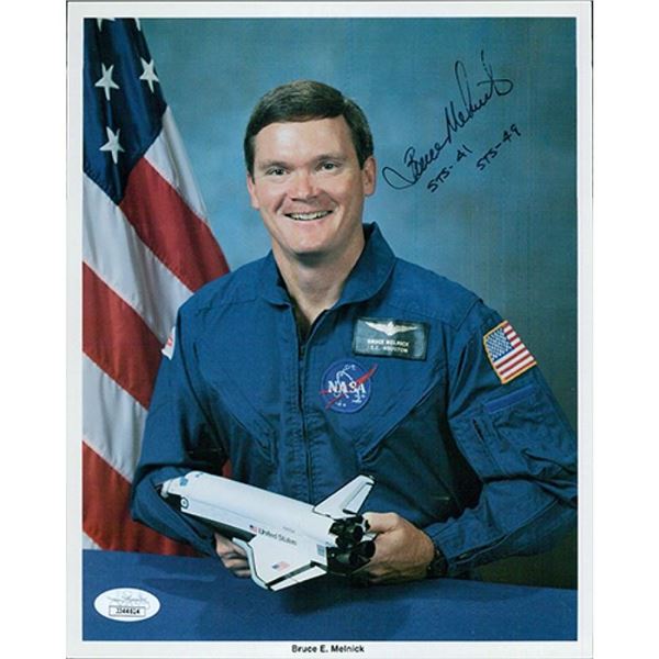 Astronaut Bruce E. Melnick signed photo. JSA Authenticated
