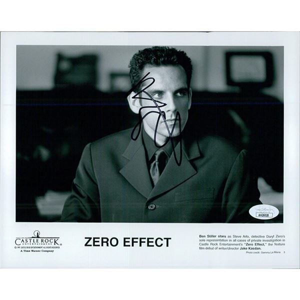 Ben Stiller Zero Effect signed promo photo. JSA Authenticated