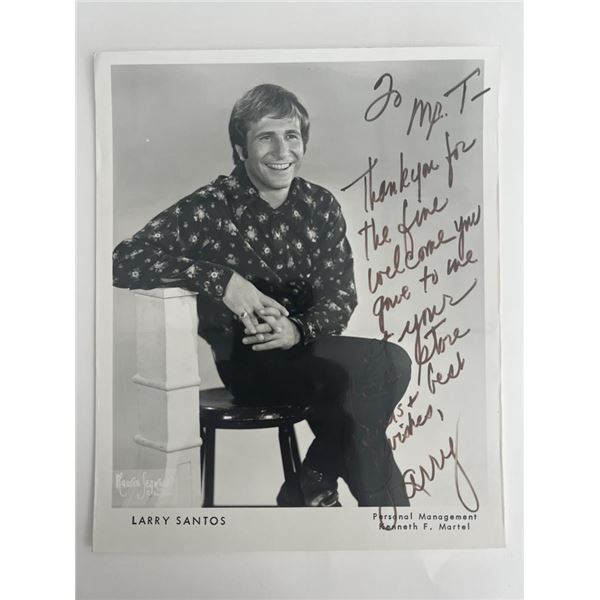 Larry Santos signed photo