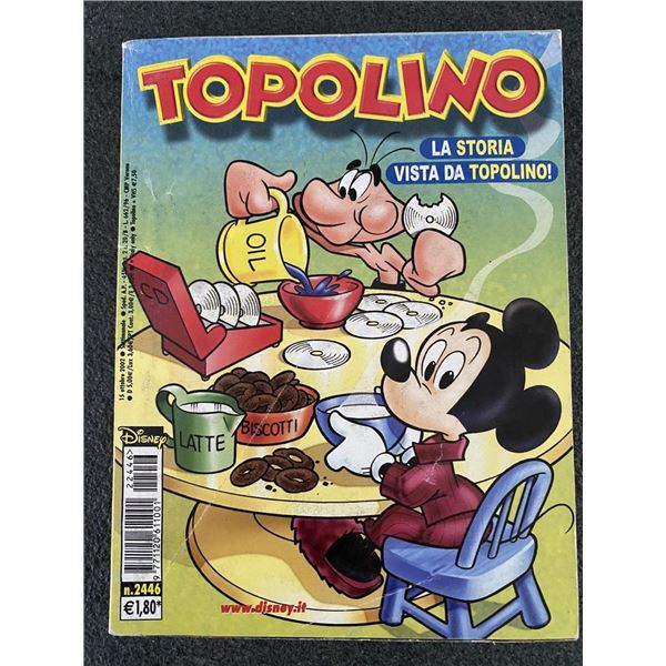 Walt Disney 2002 Topolino Italian Language Comic Magazine