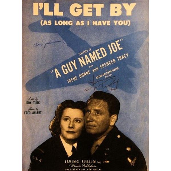 Spencer Tracy signed sheet music