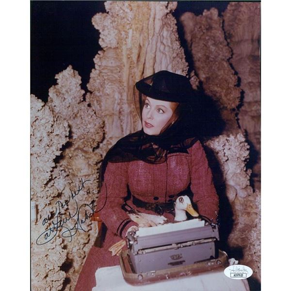 Journey To The Center of The Earth Arlene Dahl signed photo. JSA Authenticated
