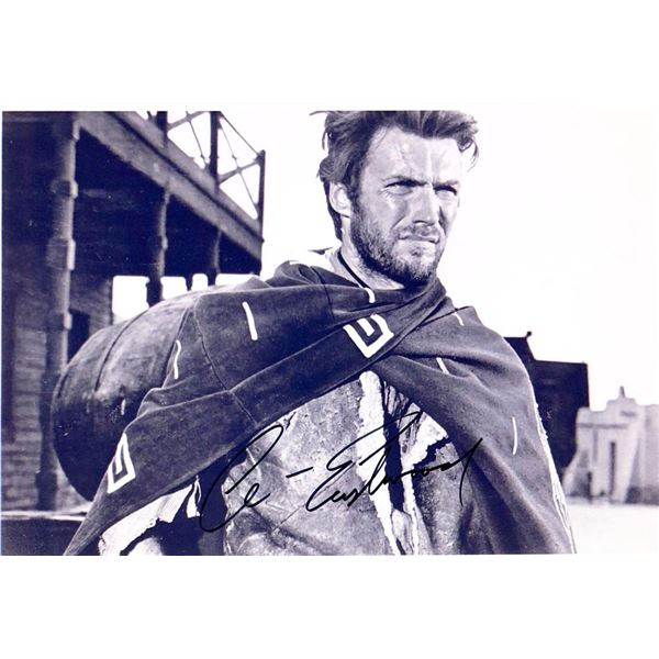 Clint Eastwood facsimile signed movie photo