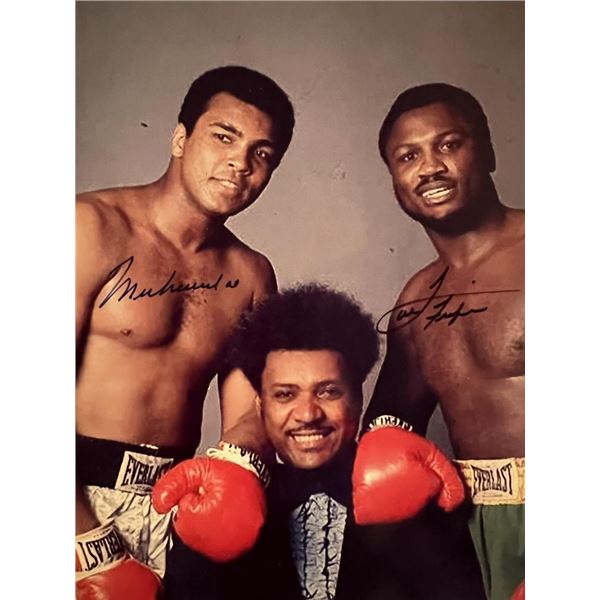 Muhammad Ali Joe Frazier facsimile signed photo