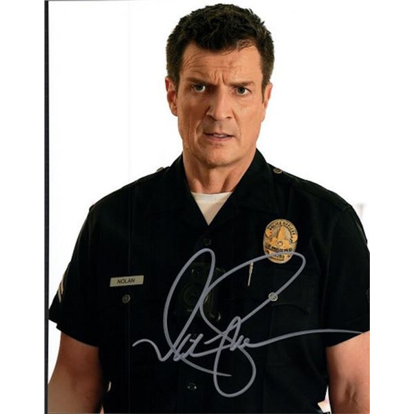 The Rookie Nathan Fillion facsimile signed  photo