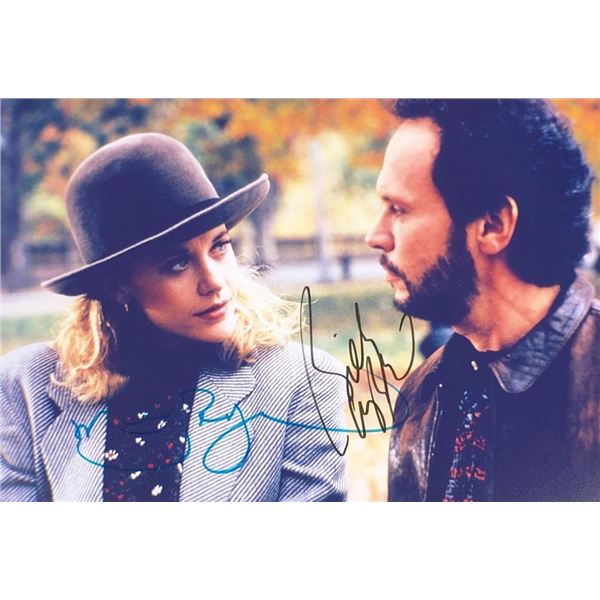 When Harry Met Sally Meg Ryan and Billy Crystal facsimile signed movie photo